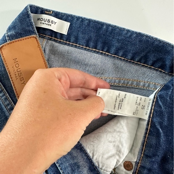 Moussy Vintage Distressed Low Rise Skinny Jeans Womens 25 - Picture 6 of 8